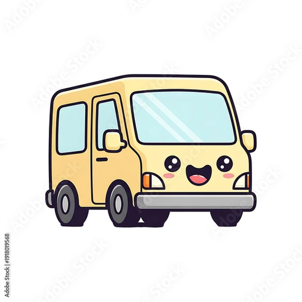 Obraz Cute Van Cartoon. (1)