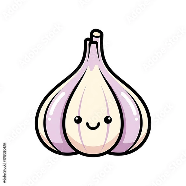 Obraz Cute Garlic Cartoon. (23)