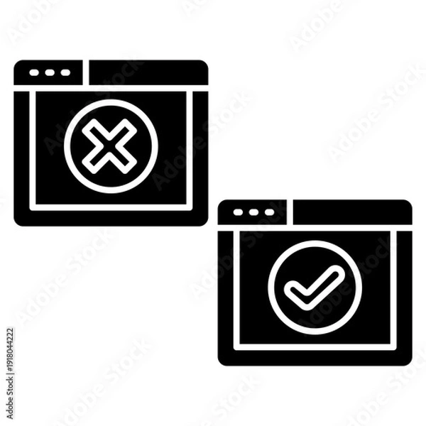 Obraz Access Denied and Access Granted Icon