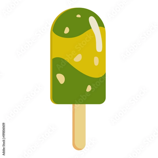 Obraz Green And Yellow Popsicle Vector