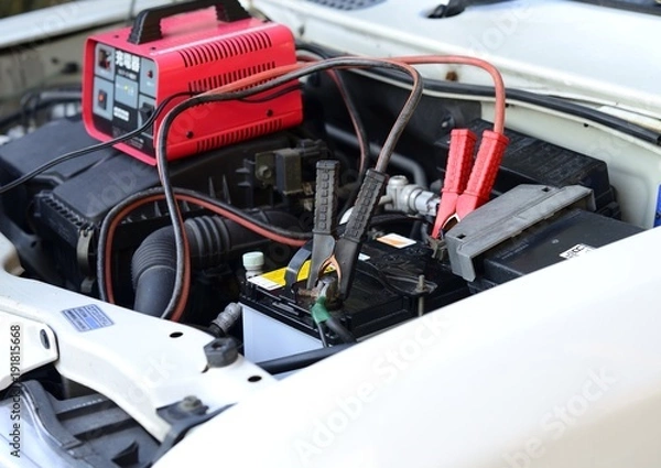 Obraz 自動車のバッテリー充電