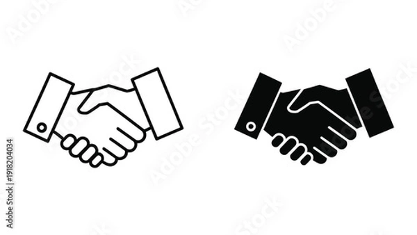 Fototapeta Handshake Illustration Vector Graphics
