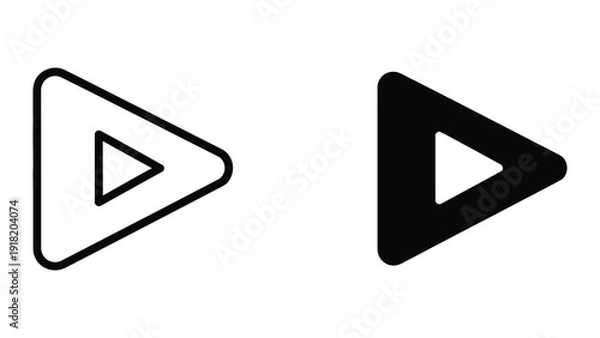 Fototapeta Play button icons set