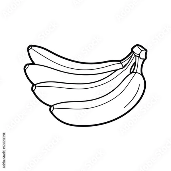 Fototapeta Bananas icon in vector.