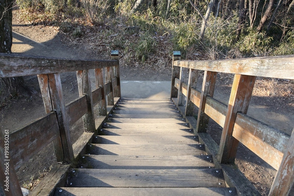 Obraz 木製の階段