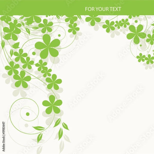 Obraz Abstract flowers background with place for your text