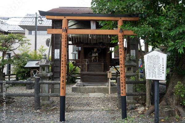 Obraz 渡月橋北詰 大井神社 大堰川の守り神