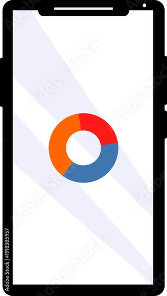 Obraz Mobile phone with loading icon