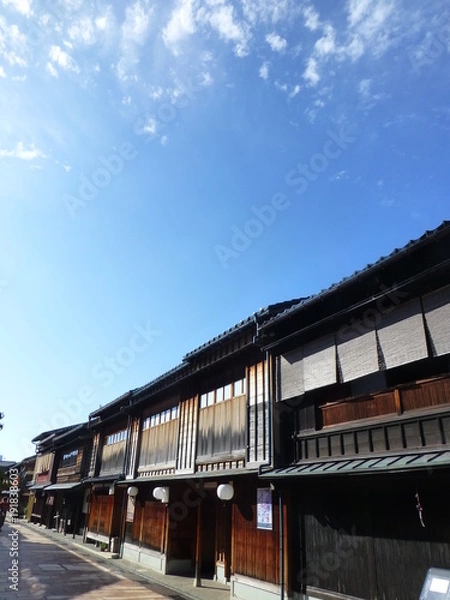 Obraz 古い町並み。金沢　石川　日本。9月中旬。