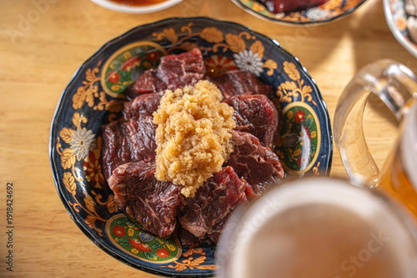 Obraz 美味しそうなお肉の写真 焼肉