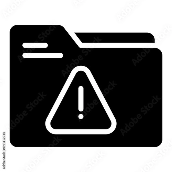 Obraz Folder Alert Icon
