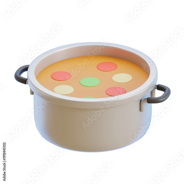 Obraz Soup 3D Illustration