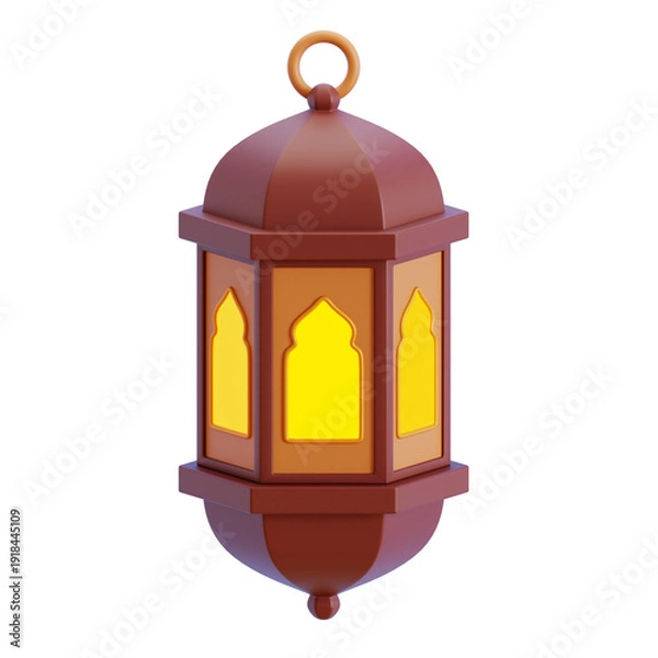 Obraz Ramadan Lantern 3D Illustration
