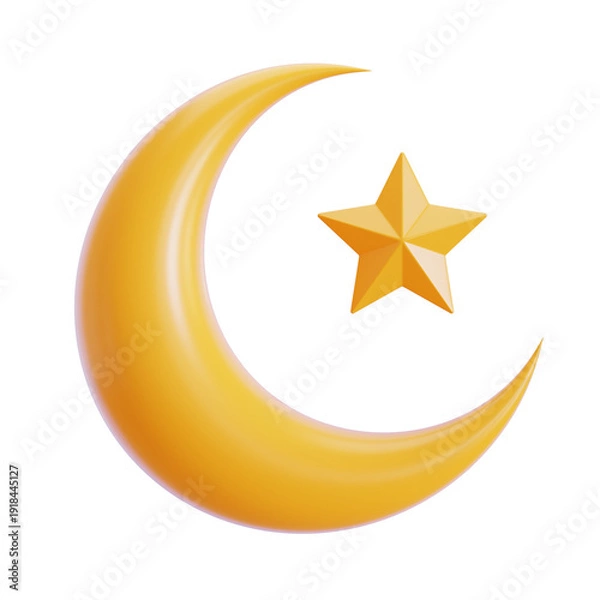 Obraz Islamic symbol 3D Illustration