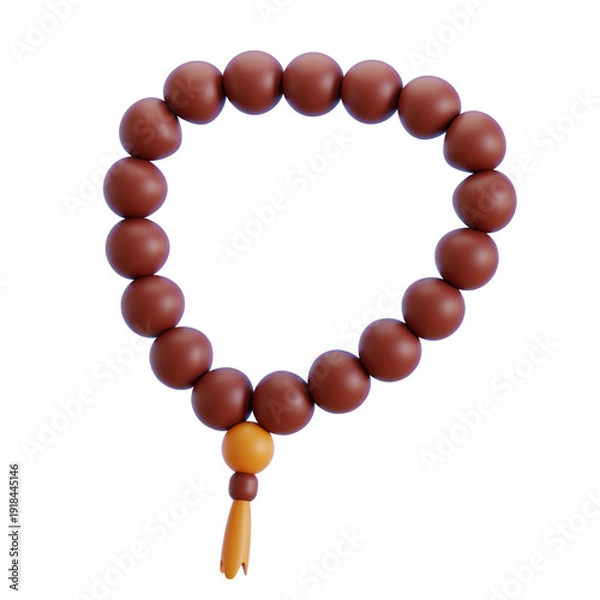 Obraz Prayer beads 3D Illustration