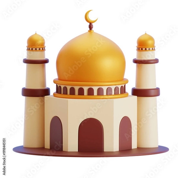 Obraz Mosque 3D Illustration