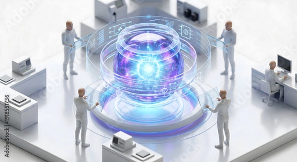 Obraz 超発光量子コア中央配置
