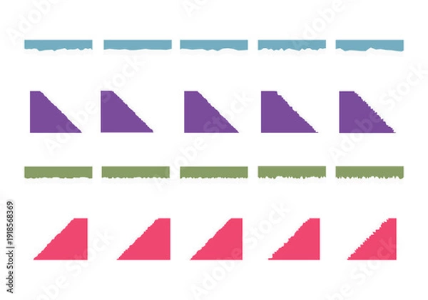 Obraz Ripped Torn Paper Border Element