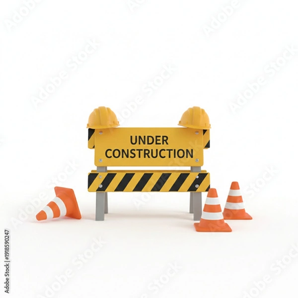 Obraz under construction concept