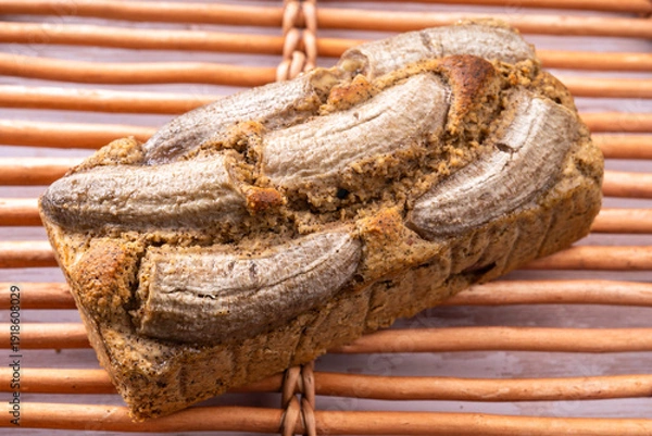 Obraz バナナとりんごのパウンドケーキ