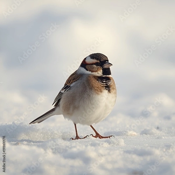 Obraz sparrow in snow
