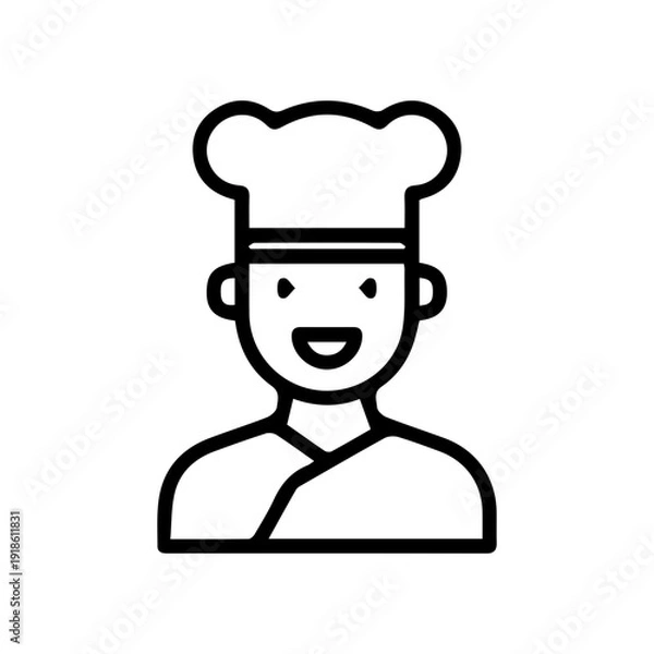 Fototapeta Chef Icon