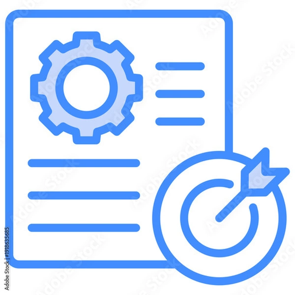 Obraz Goal Setting Icon