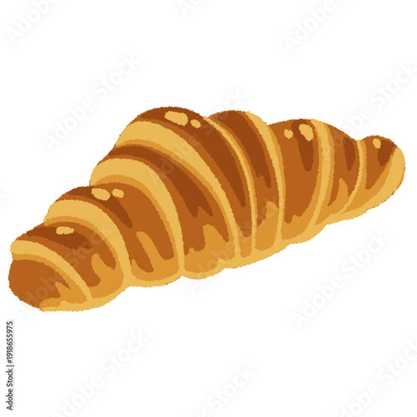 Obraz クロワッサンのイラスト