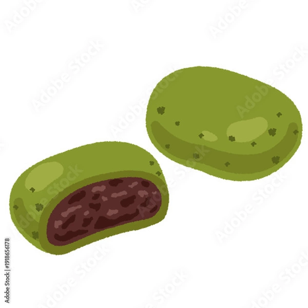 Obraz 草餅のイラスト