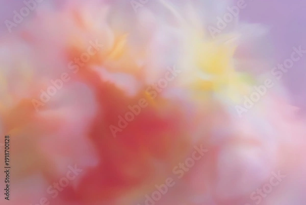 Obraz 抽象的, ぼかし, フラワーアート, 花, 柔らかい色, パステルカラー, アート写真, 背景用, 穏やか, やさしい雰囲気, ドリーミー, ピンク, オレンジ, ライトブルー, 霞んだ, 美しい背景, ふんわり, 柔らかい, 植物, 自然, 風景, 静けさ, 癒し, ソフトフォーカス, スローフォト, 花びら, 春, 芸術的, エレガント, グラデーション, ロマンチック, クリーン, ミニマル
