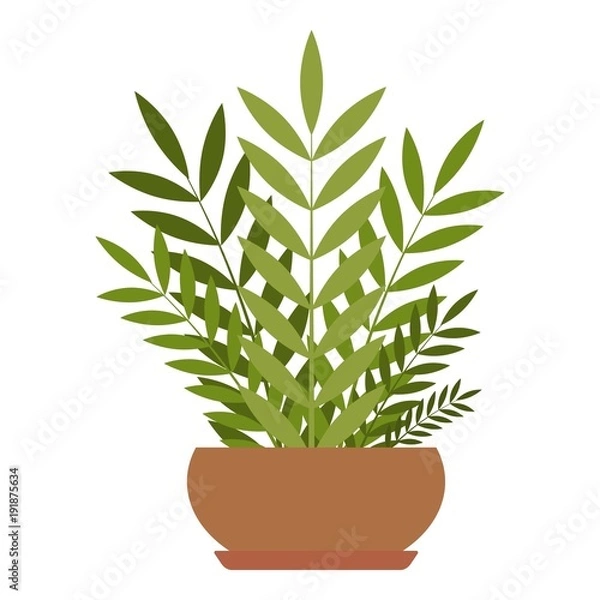 Obraz House plant icon, flat style