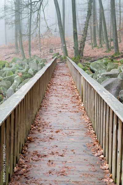 Obraz Brücke durch die Steinlandschaft