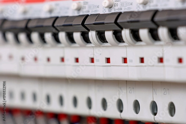 Obraz Included residual current circuit breakers to protect socket groups from short-circuiting. 