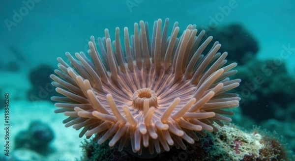 Obraz Sea anemone with tentacles