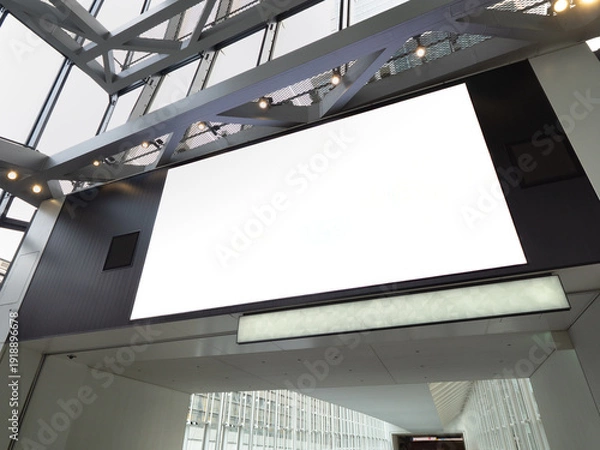 Obraz 公共施設に設置された大型デジタルサイネージ　東京都