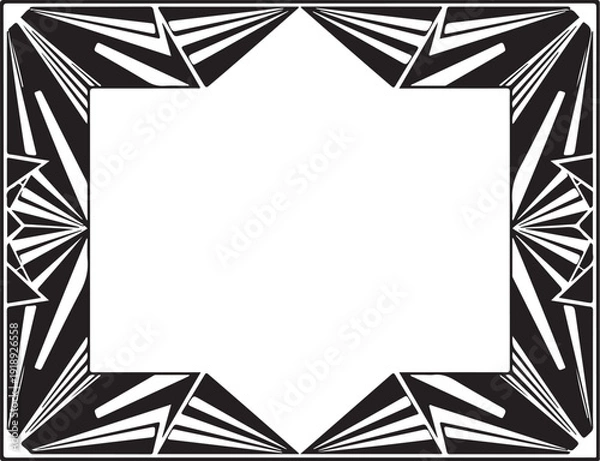 Obraz Art Deco Geometric Frame Bundle