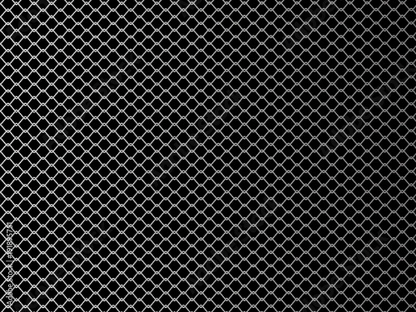 Fototapeta Wire mesh. Vector illustration on black background.