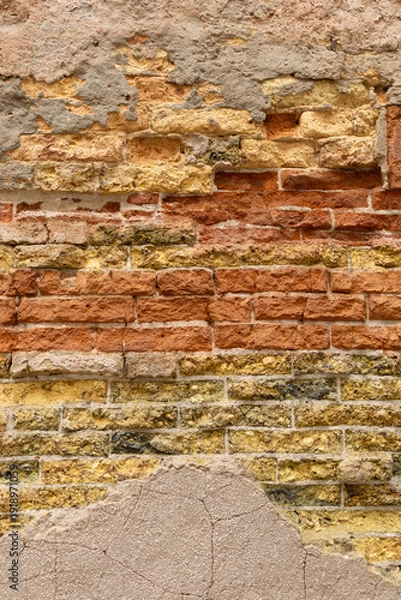 Obraz weathered brick wall texture background