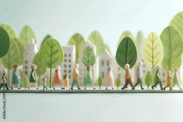 Obraz すべての人に優しいバリアフリーの街づくり
