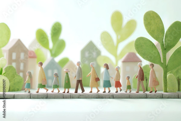 Obraz すべての人に優しいバリアフリーの街づくり
