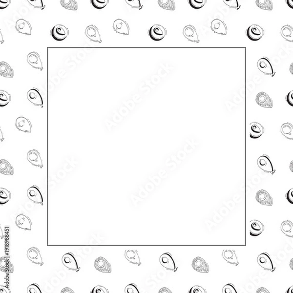 Obraz hand drawn map pins location square frame background