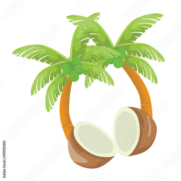 Obraz coconut trees for tropical areas