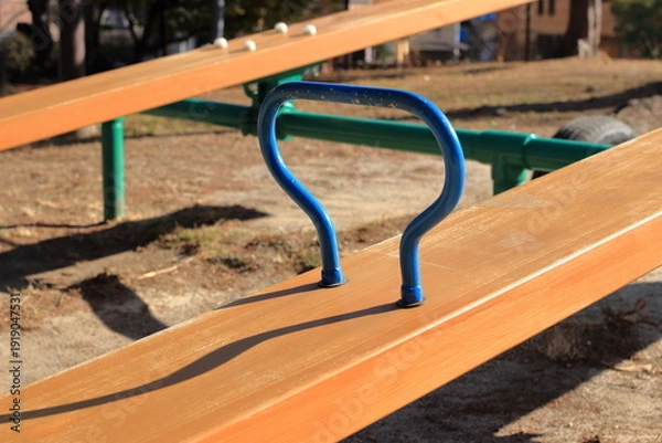 Obraz 公園のシーソー