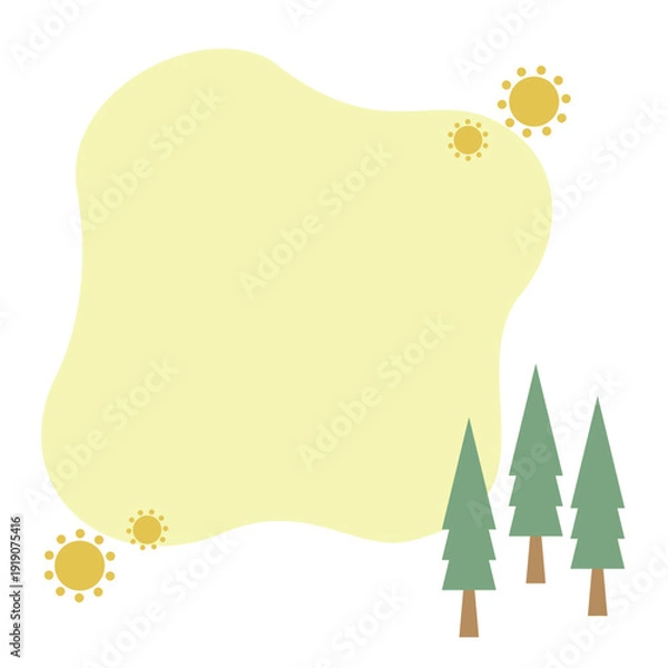 Obraz 花粉が飛散しているイメージのフレーム