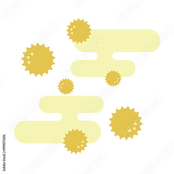 Obraz 花粉が飛散している様子