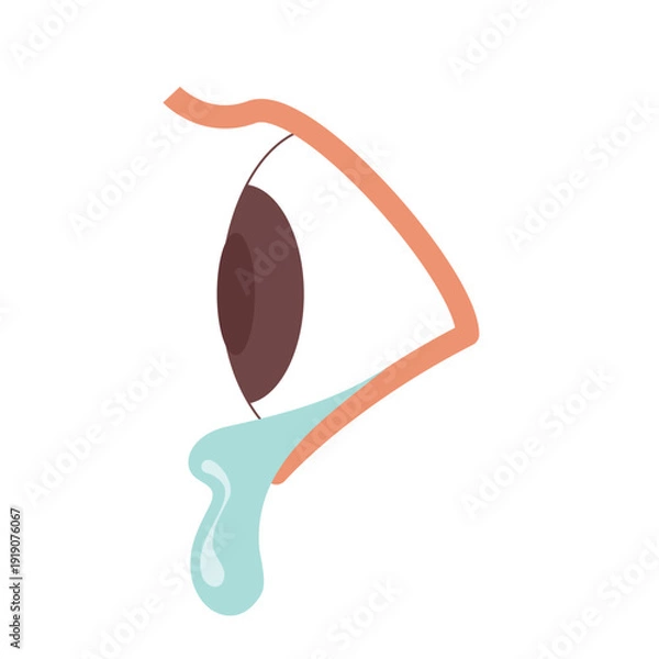 Obraz 目から涙が溢れる
