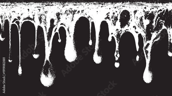 Fototapeta Liquid dripping and melting, abstract mud texture pattern background