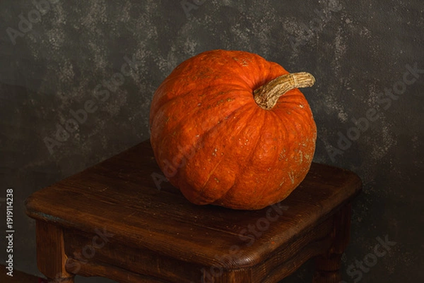 Obraz pumpkin on wooden table