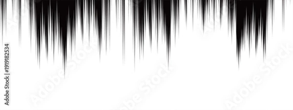 Obraz 和風の筆書き抽象バナー