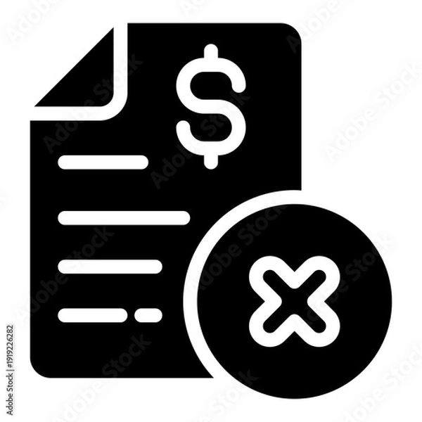 Obraz canceling payment icon